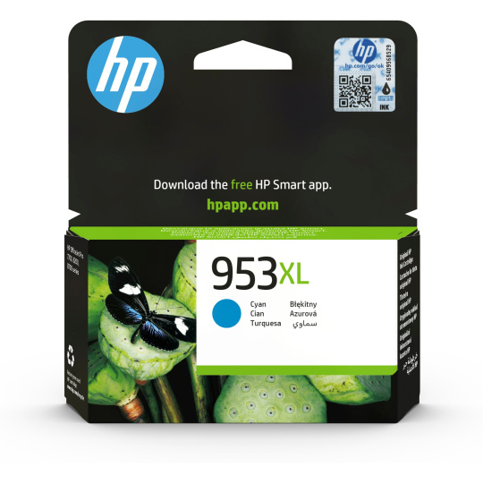 HP 953XL High Yield Cyan Original Ink Cartridge (1,600 pages)