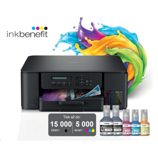 BROTHER multifunkce inkoustová DCP-T530DW - A4 128MB 2400x600 16ppm USB 2.0. WIFI  - INKTANK