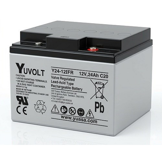 Baterie - YUVOLT Y24-12FR (12V; 24Ah; závit M5; životnost 3-5let) Baterie - YUVOLT Y24-12FR (12V; 24Ah; závit M5; životnost 3-5let)