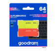 GOODRAM Flash Disk 2x64GB UME3, USB 3.0, žlutá, oranžová