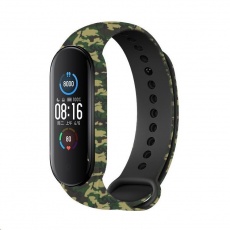 RhinoTech řemínek pro Xiaomi Mi Band 5 maskáčová zeleno-černá RhinoTech řemínek pro Xiaomi Mi Band 5 maskáčová zeleno-černá