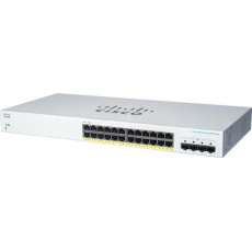 Cisco switch CBS220-24FP-4G, 24xGbE RJ45, 4xSFP, PoE+, 382W - REFRESH