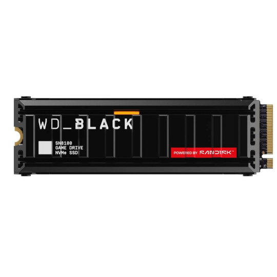 WD BLACK SSD NVMe 2TB PCIe SN8100 Powered by SanDisk, Gen5, (R:14900, W:14000MB/s), Chladič WD BLACK SSD NVMe 2TB PCIe SN8100 Powered by SanDisk, Gen5, (R:14900, W:14000MB/s), Chladič