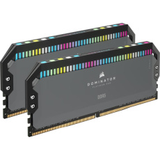 CORSAIR DIMM DDR5 32GB (Kit of 2) 6000MT/s CL36 Dominator Platinum RGB, Šedá