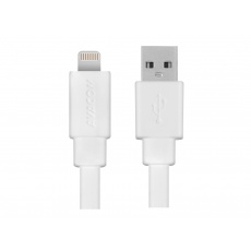 AVACOM MFI-120W kabel USB - Lightning, MFi certifikace, 120cm, bílá