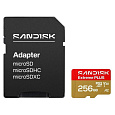 SanDisk MicroSDHC karta 256GB Extreme PLUS (R250/W170MB/s, UHS-I V30, Rescue Pro Deluxe) + adaptér