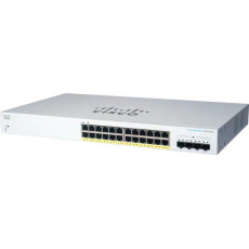 Cisco switch CBS220-24P-4X (24xGbE,4xSFP+,24xPoE+,195W)