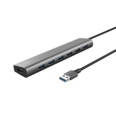 BAZAR - TRUST rozbočovač HALYX, 7portový rozbočovač USB 3.2 Gen1