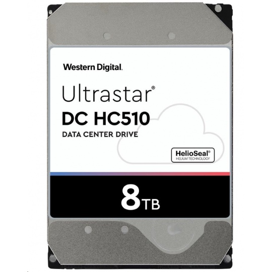 Western Digital Ultrastar® HDD 8TB (HUH721008ALN601) DC HC510 3.5in 26.1MM 256MB 7200RPM SATA 4KN SED