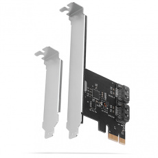 AXAGON PCES-SA2N, PCIe řadič - 2x interní SATA 6G port, ASM1061, SP & LP AXAGON PCES-SA2N, PCIe řadič - 2x interní SATA 6G port, ASM1061, SP & LP