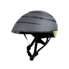 ACER Foldable Helmet (skládací helma), šedá se zeleným reflexním pruhem vzadu, velikost L (60-63 cm), 375 gr