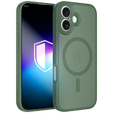3mk ochranný kryt Misty MagCase Green pro Apple iPhone 16