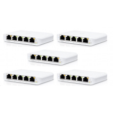 UBNT UniFi Switch USW-Flex-Mini-5, 5-pack  [5xGigabit, 1xPoE In]