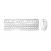 RAPOO set klávesnice a myš 9300M, bezdrátová, Multi-Mode Slim Mouse, Ultra-Slim Keyboard, bílá