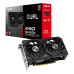 ASUS VGA AMD Radeon RX 9060 XT DUAL OC 8GB, RX 9060 XT, 8GB GDDR6, 2xDP, 1xHDMI