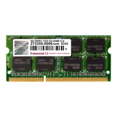 TRANSCEND SODIMM DDR3 4GB 1333MHz 2Rx8 CL9