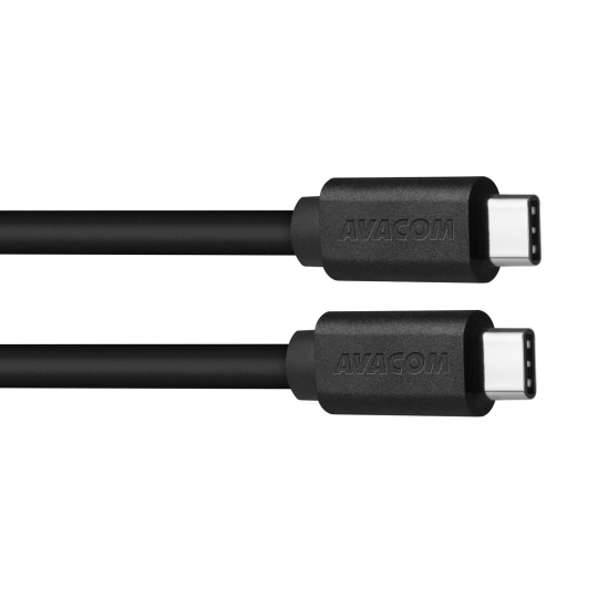 AVACOM datový a nabíjecí kabel USB Type-C - USB Type-C, 40cm, černá