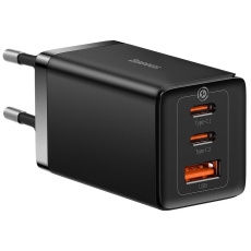 Baseus GaN5 Pro rychlonabíjecí adaptér 2x USB-C + USB-A 65W černá Baseus GaN5 Pro rychlonabíjecí adaptér 2x USB-C + USB-A 65W černá
