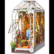 RoboTime 3D skládačka Zarážka na knihy Garden House (dřevěná)
