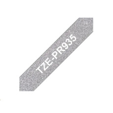 BROTHER TZe-PR935- kazeta TZ šířky 12mm, laminovaná TZe-PR935 PREMIUM SILVER / stříbrná páska / bílé písmo