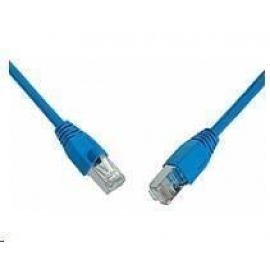 Solarix Patch kabel CAT5E SFTP PVC 1m modrý snag-proof C5E-315BU-1MB