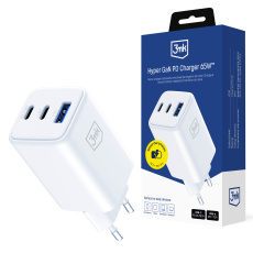 3mk síťová nabíječka Hyper GaN Charger 65W, bílá 3mk síťová nabíječka Hyper GaN Charger 65W, bílá