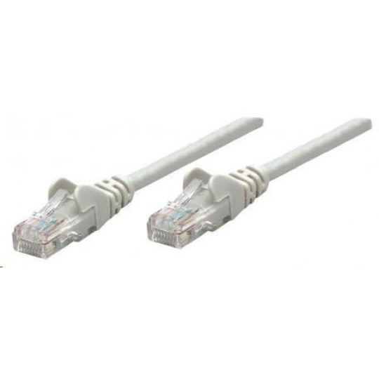 Intellinet patch kabel, Cat6 Certified, CU, UTP, PVC, RJ45, 0,5m, šedý