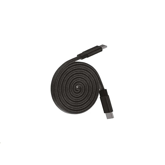 WG - Datový kabel Type-C na Type-C, 1 metr, 5 A, 240 W, magnetický samonavíjecí, černá