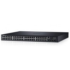 DELL Networking N1548, 48x 1GbE + 4x 10GbE SFP+ fixed ports, Stacking, IO to PSU airflow, AC DELL Networking N1548, 48x 1GbE + 4x 10GbE SFP+ fixed ports, Stacking, IO to PSU airflow, AC