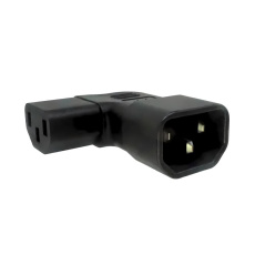 Adaptér úhlový na stranu IEC C13 na IEC C14 napětí 230V, 10A