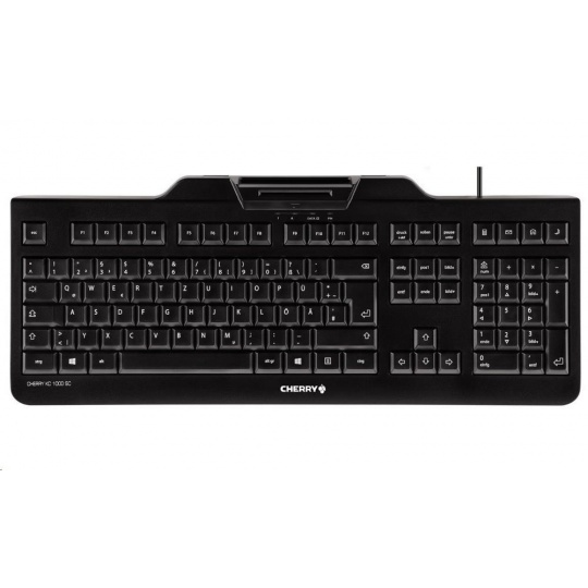 CHERRY klávesnice se čtečkou karet KC 1000 SC/ USB/ ISO 7816 podporované karty/ černá/ CZ layout