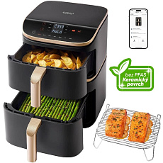 Cosori Turbo Tower Pro chytrá horkovzdušná fritéza 10,8l černá