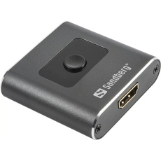 Sandberg obousměrný přepínač HDMI 2.0, 1-2 HDMI porty, podpora 4K Sandberg obousměrný přepínač HDMI 2.0, 1-2 HDMI porty, podpora 4K