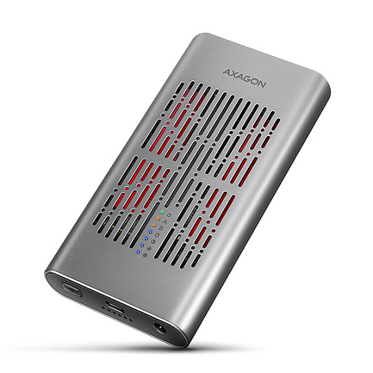 AXAGON EEM2-20GD, USB-C 20Gbps externí box pro dva M.2 NVMe SSD s funkcí klonování AXAGON EEM2-20GD, USB-C 20Gbps externí box pro dva M.2 NVMe SSD s funkcí klonování