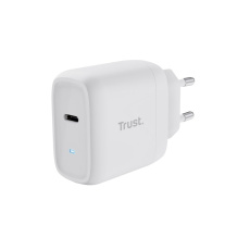 TRUST nabíječka 45W Maxo, USB-C, Nabíječka do zdi, 2m USB-C kabel, bílá