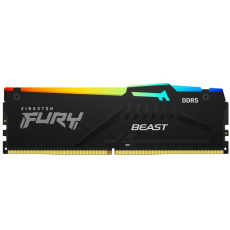 KINGSTON DIMM DDR5 64GB (Kit of 4) 6000MT/s CL40 FURY Beast RGB XMP