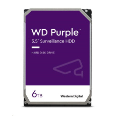 BAZAR - WD PURPLE WD64PURZ 6TB, SATA III 3.5", 256MB, 175MB/s, Low Noise, CMR BAZAR - WD PURPLE WD64PURZ 6TB, SATA III 3.5", 256MB, 175MB/s, Low Noise, CMR