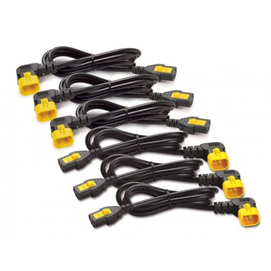 APC Power Cord Kit (6 ks), Locking, C19 to C20, (90°), 1.8m