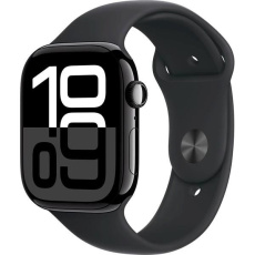 Apple Watch Series 10 GPS 42mm Jet Black Aluminium Case with Black Sport Band - S/M