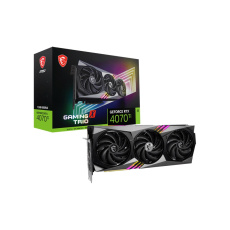 BAZAR - MSI VGA NVIDIA GeForce RTX 4070 Ti GAMING X TRIO 12G, RTX 4070 Ti, 12GB GDDR6X, 3xDP, 1xHDMI - Po opravě (Bez př BAZAR - MSI VGA NVIDIA GeForce RTX 4070 Ti GAMING X TRIO 12G, RTX 4070 Ti, 12GB GDDR6X, 3xDP, 1xHDMI - Po opravě (Bez př