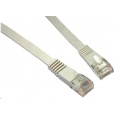 Solarix Patch kabel plochý CAT5E UTP LSOH 7m šedý non-snag-proof C5E-111GY-7MB