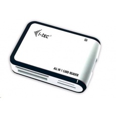 iTec USB 2.0 All-in One reader - White/Silver iTec USB 2.0 All-in One reader - White/Silver
