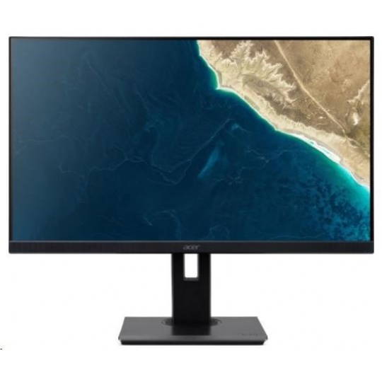 ACER LCD B277BMIPRZX, 69cm(27"), 100M:1, 250cd/m2, 178°/178°, 4ms, HDMI, VGA, USB, DP, black