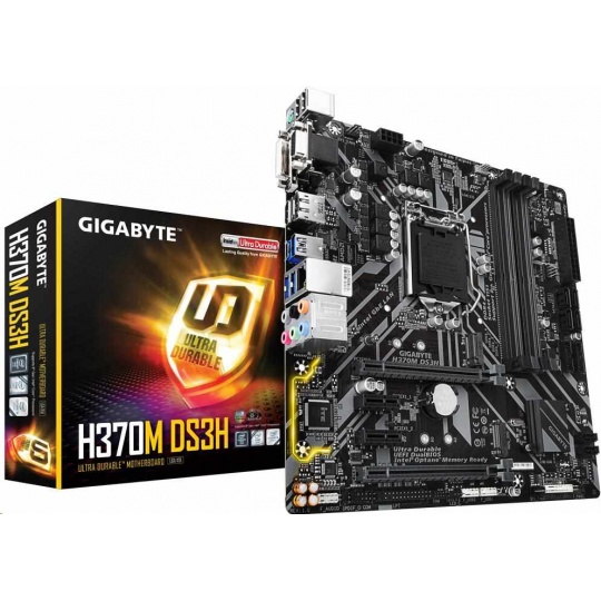 Материнская плата gigabyte h370m ds3h lga 1151v2 intel h370 matx обзор