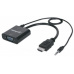 MANHATTAN převodník z HDMI na VGA + audio (HDMI Male to VGA Female, with audio, Polybag)