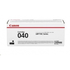 Canon TONER CRG-040BK černý pro i-SENSYS LBP710Cx, LBP712Cx, LBP7780Cx (6300 str.) Canon TONER CRG-040BK černý pro i-SENSYS LBP710Cx, LBP712Cx, LBP7780Cx (6300 str.)