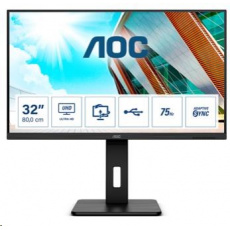 AOC MT VA LCD WLED 31,5" U32P2CA - VA panel, 3840x2160, 2xHDMI, DP, USB-C, USB, repro, pivot