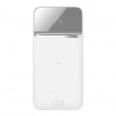 Baseus PowerBanka s bezdrátovým nabíjením 10000 mAh (kompatibilní s Apple iPhone 12,13 Series), bílá