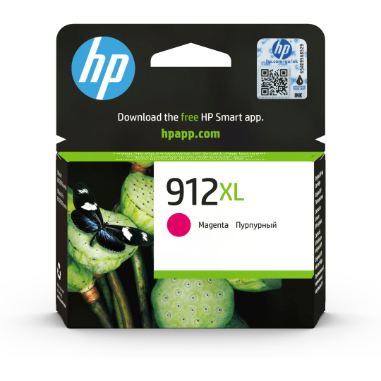 HP 912XL High Yield Magenta Original Ink Cartridge (825 pages)