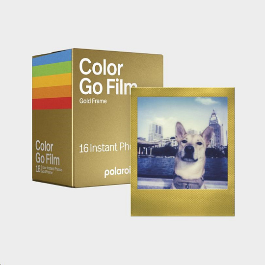 Polaroid Color film for Go - Gold Frame - Double Pack Polaroid Color film for Go - Gold Frame - Double Pack